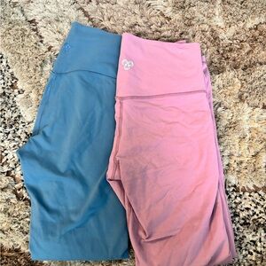 Aritzia Blue and Pink Leggings